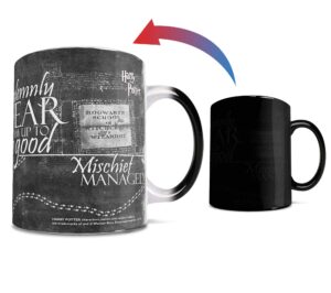 morphing mugs harry potter - marauder's map - black and white - i solemnly swear - mischief managed - one 11 oz color changing ceramic mug – image revealed when hot liquid is added!