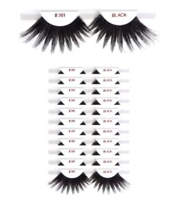 12 packs #301 christina 100% human hair fake eyelashes