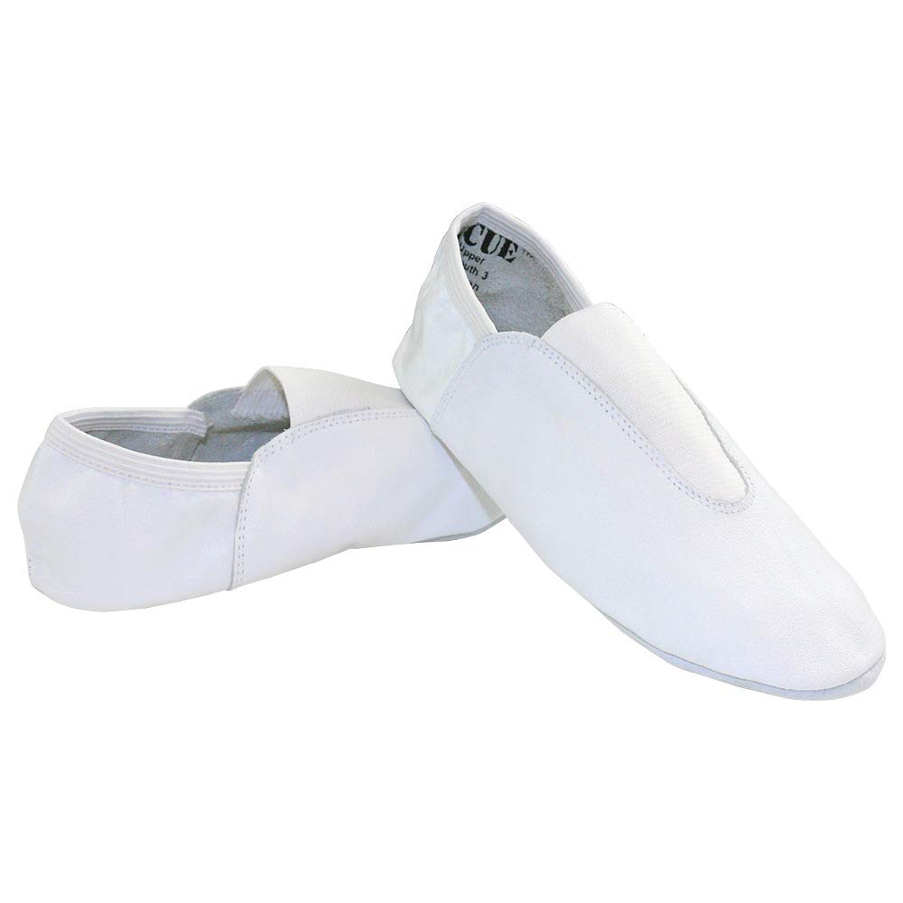 Danzcue Adult White Leather Gymnastic Shoes 7 M US