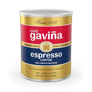 café gaviña espresso roast extra fine ground coffee, 100% arabica, 10 oz can