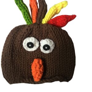 Ufraky Baby Turkey Knitted Crochet Hat Diaper Newborn Infant Photography Prop Costumes(Turkey)