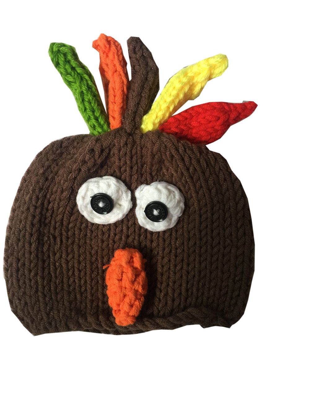 Ufraky Baby Turkey Knitted Crochet Hat Diaper Newborn Infant Photography Prop Costumes(Turkey)