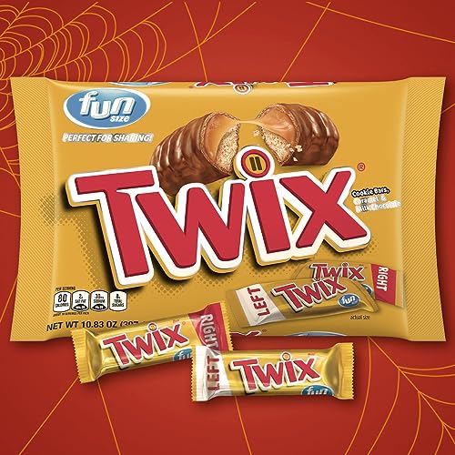 TWIX Fun Size Caramel Cookie Chocolate Candy Bars - 10.83 oz Bulk Candy Bag