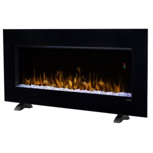 dimplex dwf series 43" nicole wall-mounted electric fireplace with acrylic ember bed (model: dwf3651b), 4231 btu, 120 volt, 1240 watt, black