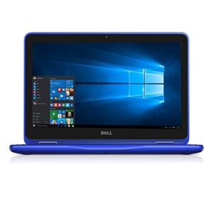 dell i3168-3271blu 11.6" hd 2-in-1 laptop (intel pentium n3710 1.6ghz processor, 4 gb ddr3l sdram, 500 gb hdd, windows 10) bali blue