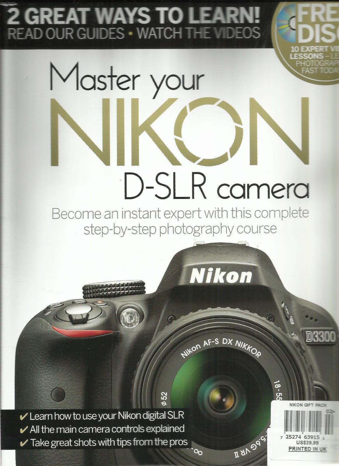 THE ULTIMATE NIKON, MASTER YOUR NIKON D-SLR CAMERA, ISSUE, 2015 ( 8 TIPS CARDS