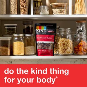 KIND HEALTHY GRAINS Granola, Healthy Snack, Dark Chocolate Granola Clusters, 10g Protein, Snack Mix 11 OZ, 1 Count