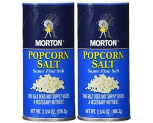 morton popcorn salt 3.75-oz, pack of 2