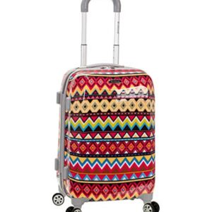 Rockland Vision Hardside Spinner Wheel Luggage, Assorted/Multicolor, Carry-On 20-Inch