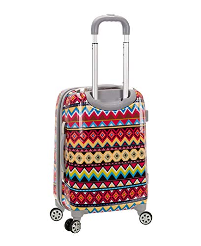 Rockland Vision Hardside Spinner Wheel Luggage, Assorted/Multicolor, Carry-On 20-Inch