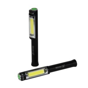 grip wide beam cob pen light - 3 modes: 400 lumens, 160 lumens, blinking red - magnetic bottom - home, garage, workshop