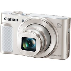 canon powershot sx620 digital camera w/25x optical zoom - wi-fi & nfc enabled (silver)