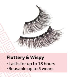 Eylure Texture False Lash, Style No. 117, Reusable, Adhesive Included, 3 Pair