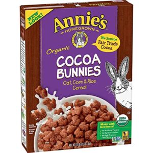 annie's organic cocoa bunnies breakfast cereal, 10 oz
