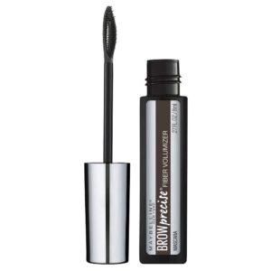 maybelline new york brow precise fiber volumizer eyebrow mascara, deep brown, 0.27 fl. oz.