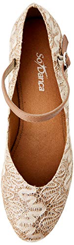 So Danca Women's Ballroom & Latin Shoes, Gold Gold Sparkle Gold Sparkle, 7.5