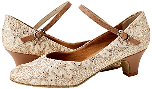 So Danca Women's Ballroom & Latin Shoes, Gold Gold Sparkle Gold Sparkle, 7.5