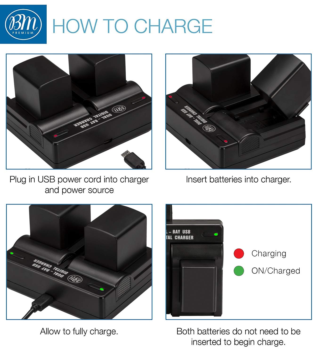 BM 2 BP-820 Batteries and Dual Battery Charger for Canon VIXIA HF G50, HF G60, HF G70, XA40, XA45, XA50, XA55, HFG30, HFG40, HFM301, HFM41, HFM400, XA10, XA11, XA15, XA20, XA25, XA60, XA65, XA70, XA75