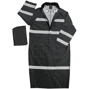 galeton men's standard raincoat, black, large