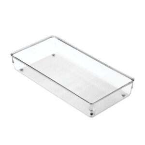 InterDesign Linus 2 in. H x 13.7 in. W x 10.7 in. L Clear Plastic Cutlery Tray