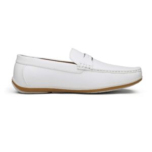 Bruno Marc Men's BUSH-01 White Driving Loafers Moccasins Shoes - 13 M US