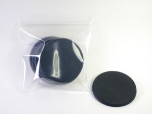 hedral value pack of 6 - 60mm round black miniature dreadnought model bases for tabletop or miniature wargames
