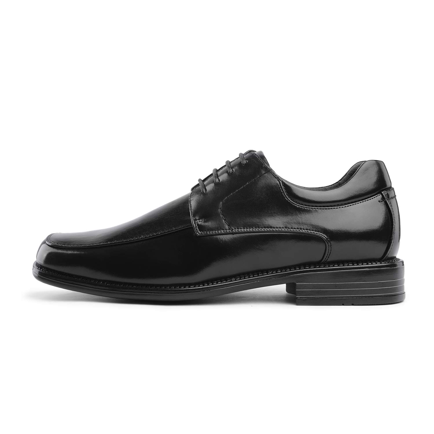 Bruno Marc Men's Black Square Toe Classic Business Dress Shoes Goldman-01-8 M US