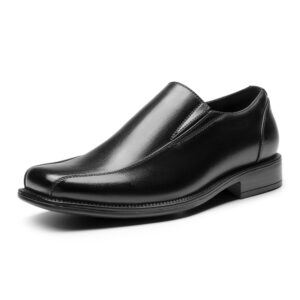bruno marc mens leather lined dress loafers shoes, 1-black - 8.5 (state-01)