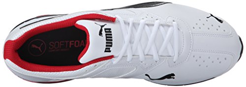 PUMA Men's TAZON 6 FM Cross Training Sneaker, Puma White-Puma Black-Puma Silver, 12