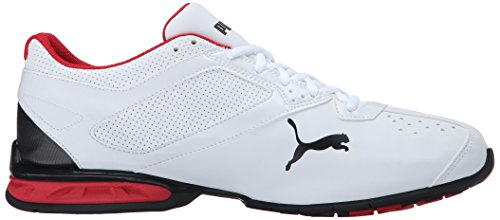 PUMA Men's TAZON 6 FM Cross Training Sneaker, Puma White-Puma Black-Puma Silver, 12