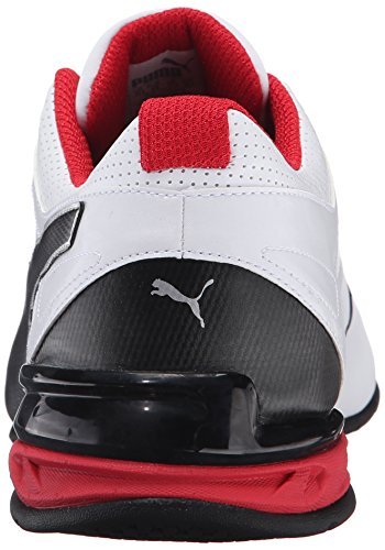 PUMA Men's TAZON 6 FM Cross Training Sneaker, Puma White-Puma Black-Puma Silver, 12