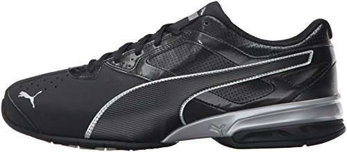 PUMA Men's Tazon 6 FM Puma Black/ Puma Silver Running Shoe - 11 D(M) US