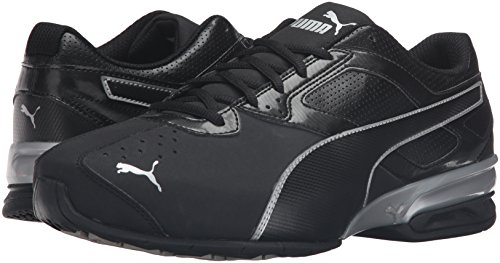 PUMA Men's Tazon 6 FM Puma Black/ Puma Silver Running Shoe - 11 D(M) US