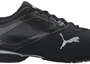 PUMA Men's Tazon 6 FM Puma Black/ Puma Silver Running Shoe - 11 D(M) US