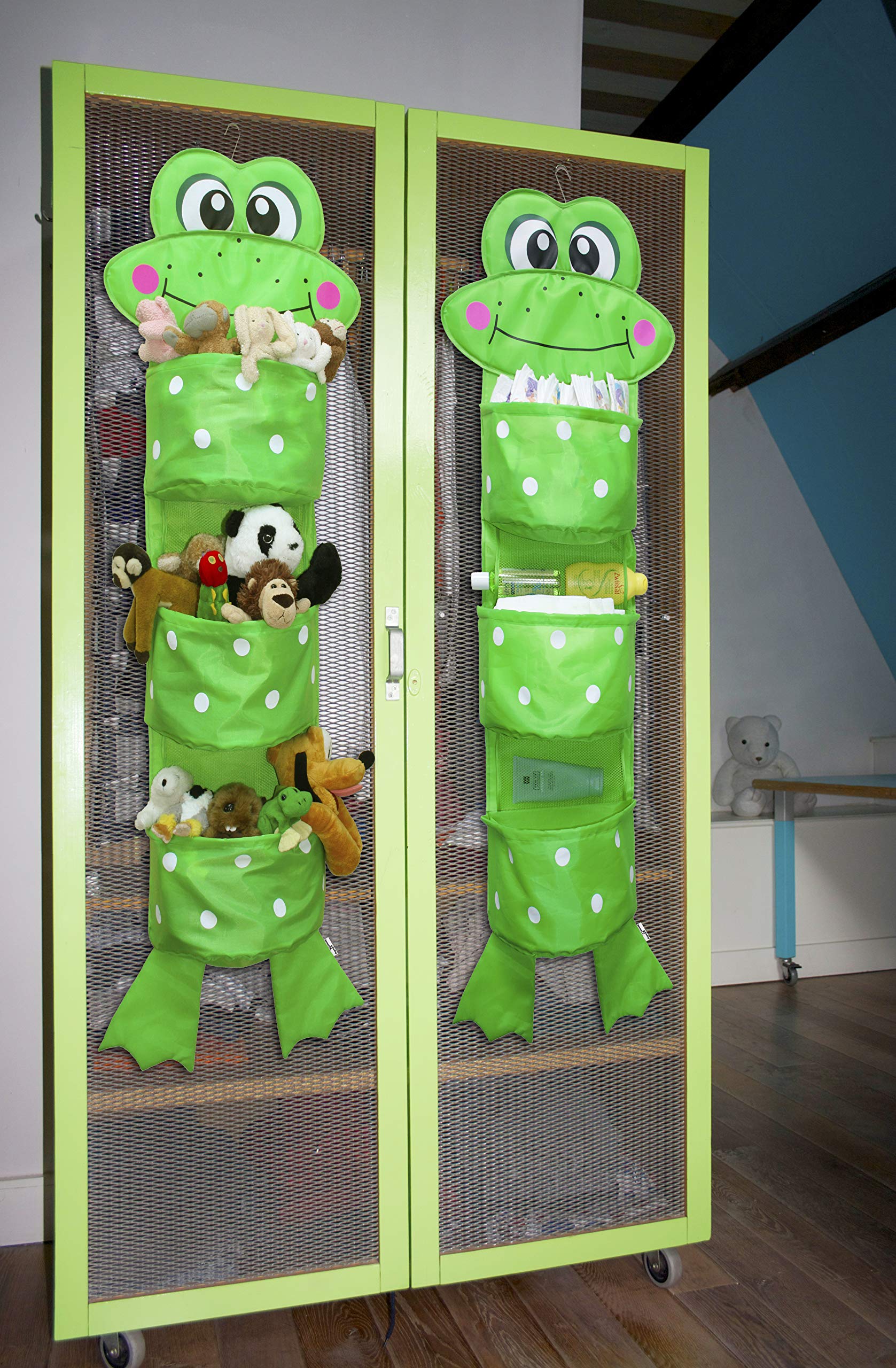 Bennet & Bradley Hanging Toy Storage | Kids Hanging Toy Storage |Closet Organizer for Baby Clothes, Stuffed Animal Storage 100% Guarantee | Includes Bonus & Luxury Gift Box