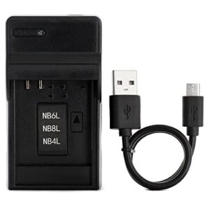 nb-4l usb charger for canon powershot sd750 sd780 is sd1000 sd1100 is sd1400 is a2200 a3100 is, ixy digital 60, ixus 220 hs, digital ixus 70 camera and more
