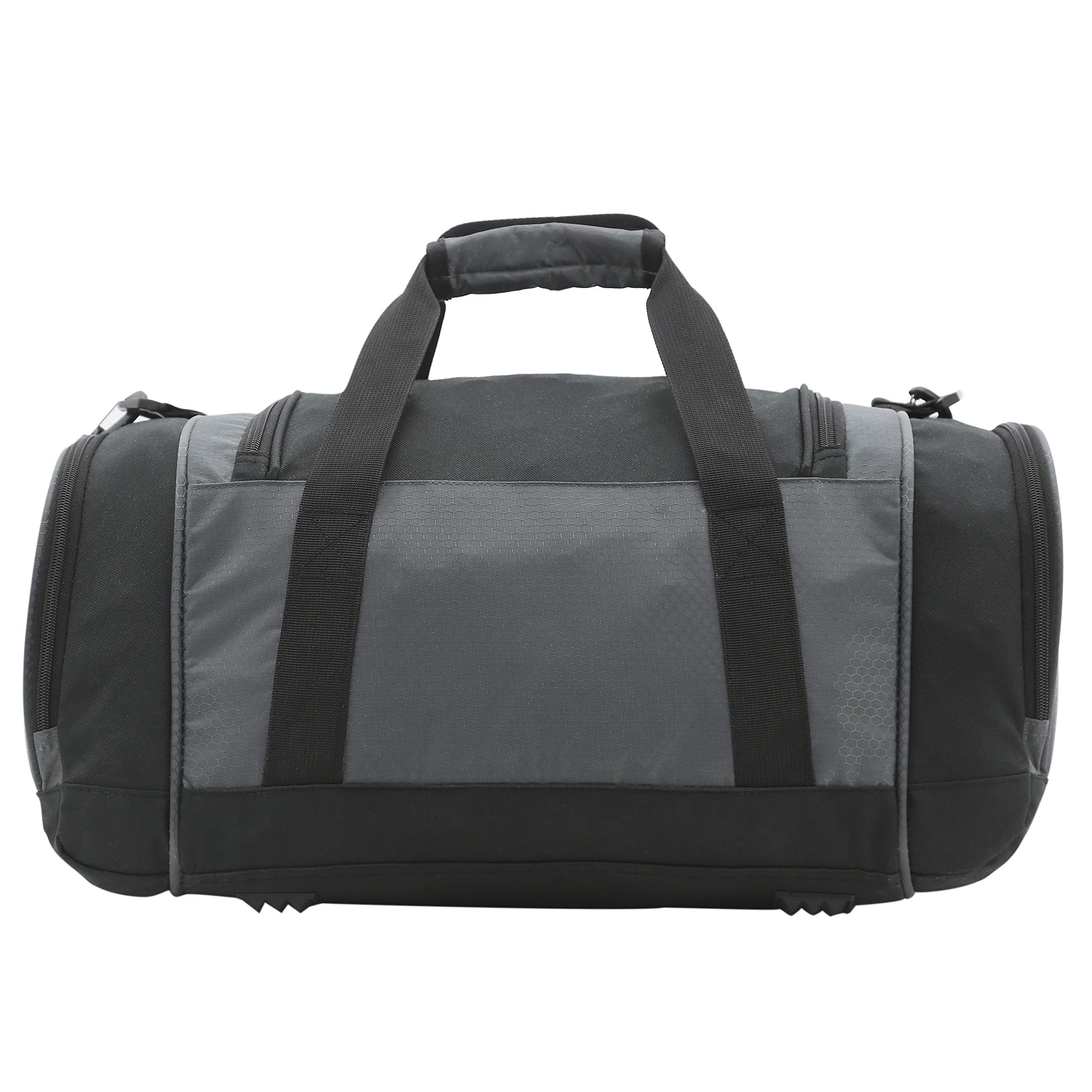 TPRC Adventure Weekender Nylon Duffel Bag, Grey, 20 Inch 34.4L