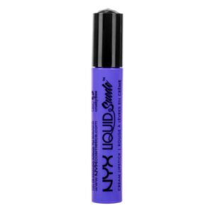 nyx professional makeup liquid suede cream lipstick - jet-set (true blue)