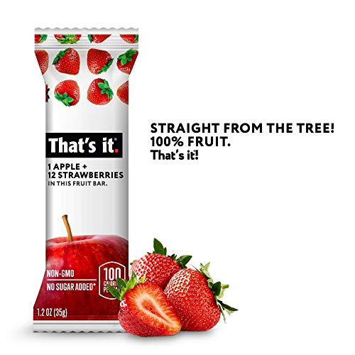 That's it. Variety Pack 100% Natural Real Fruit Bar, Best High Fiber Vegan, Gluten Free Healthy Snack, Paleo for Children & Adults, Non GMO No Added Sugar, No Preservatives Energy Food (12 Pack)