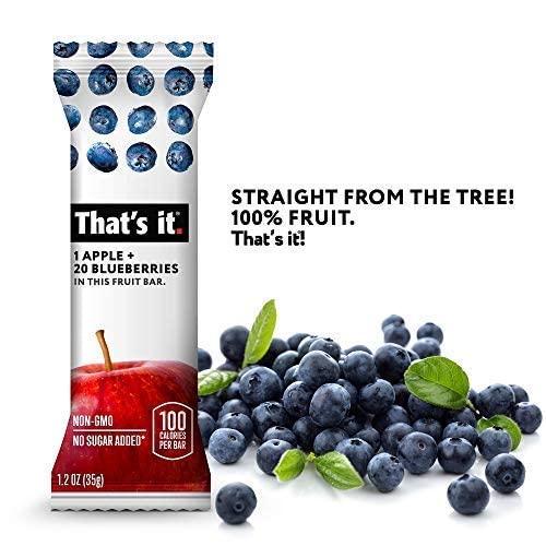 That's it. Variety Pack 100% Natural Real Fruit Bar, Best High Fiber Vegan, Gluten Free Healthy Snack, Paleo for Children & Adults, Non GMO No Added Sugar, No Preservatives Energy Food (12 Pack)