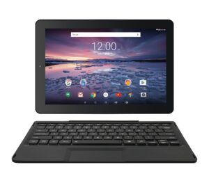 pro12 with wifi 12.2" 2-in-1 touchscreen tablet pc featuring android 6.0 (marshmallow) operating system, black