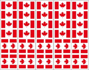 40 tattoos: canada flag, canadian party favors