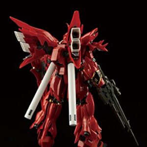 Bandai Hobby RG MSN-06S Sinanju Gundam UC Action Figure (1/144 Scale)