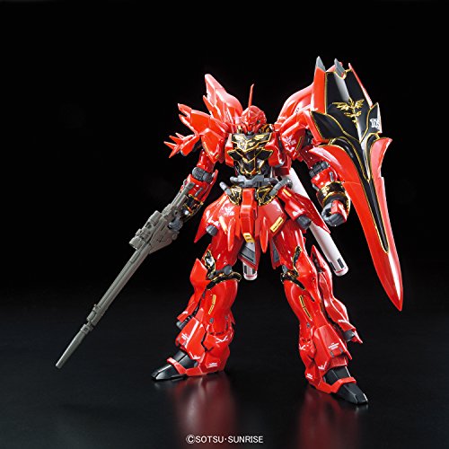 Bandai Hobby RG MSN-06S Sinanju Gundam UC Action Figure (1/144 Scale)