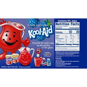 Kool-Aid Jammers Blue Raspberry Flavored Kids 0% Juice Drink (10 ct Box, 6 fl oz Pouches)