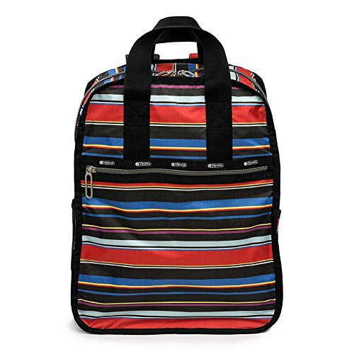 LeSportsac Women's Cr Urban Backpack Laptop, Herringbone Blue, One Size