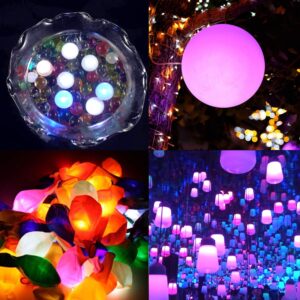 Neo LOONS® 100pcs/lot 100 X White Round Led Flash Ball Lamp Balloon Light Long Standby time for Paper Lantern Balloon Light Party Wedding Decoration