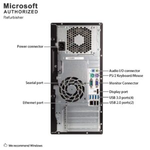 HP Compaq 6300 Pro Minitower PC - Intel Core i5-3470 3.2GHz 8GB 500GB DVDRW Windows 10 Pro (Renewed)