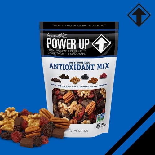 Power Up Trail Mix - Antioxidant Mix, 100% All Natural Trail Mix (Pack of 2)