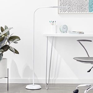 Daylight Company Unolamp, Standing Lamp for Living Room, Bedroom, Salon, Office, Touch Control, Flexible Arm, Sleek Design, Multipurpose